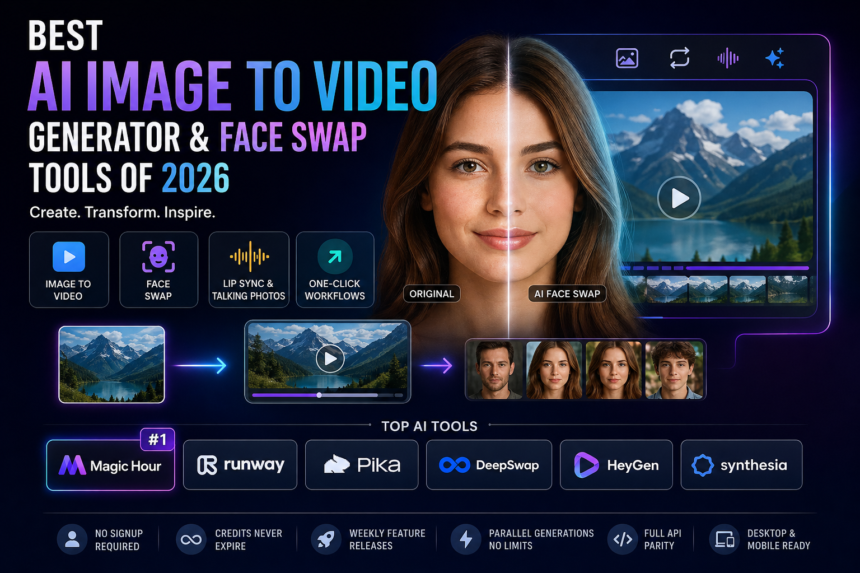 Best AI Image to Video Generator & Face Swap Tools of 2026